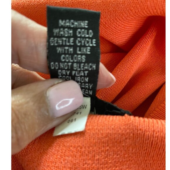 Cable & Gauge Women’s Orange Open Front Cardigan Size 3X Office Core, Career - Picture 4 of 9